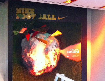 Nike Madrid Decoracion Interior con piezas 3D Nike Madrid Decoracion Interior con piezas 3D